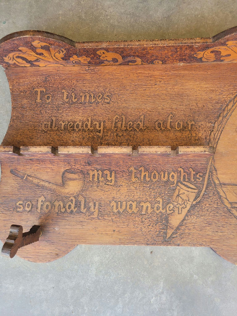 Antique Pub Pipe Rack - image 4 of 7