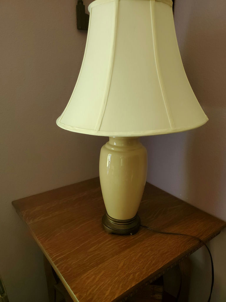 Pair of Tan Table Lamps - image 6 of 7