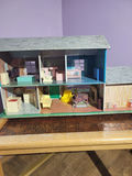 Tin Toy Doll House With Furniture #2 - thumbnail 2 of 6
