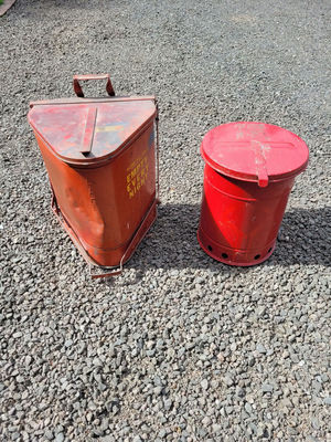Oil Rag Cans. - Image 1 of 7
