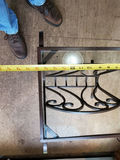 Small Wrought Iron Table With Glass Top. - thumbnail 5 of 8