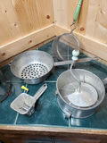 Vintage Metal Chinois Strainer with Wood Pestle, And More. - thumbnail 2 of 6