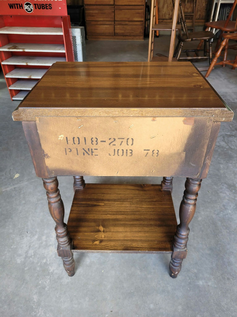 Quality Dark End Table - image 5 of 5