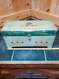 Small Antique Painted Wooden Box - thumbnail 1 of 9