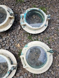 Six Bronze Antique Porthole Windows. - thumbnail 4 of 9