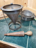 Vintage Metal Chinois Strainer with Wood Pestle, And More. - thumbnail 5 of 6