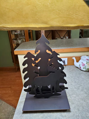 Metal Moose Lamp, 3D - Image 1 of 7