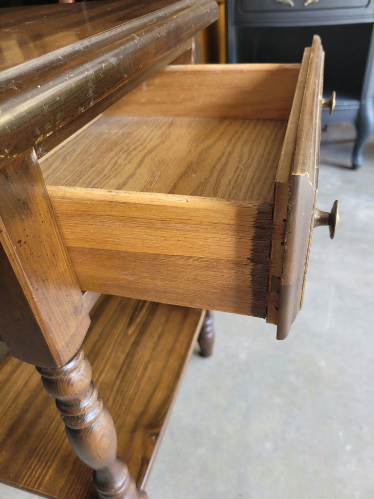 Quality Dark End Table - image 2 of 5