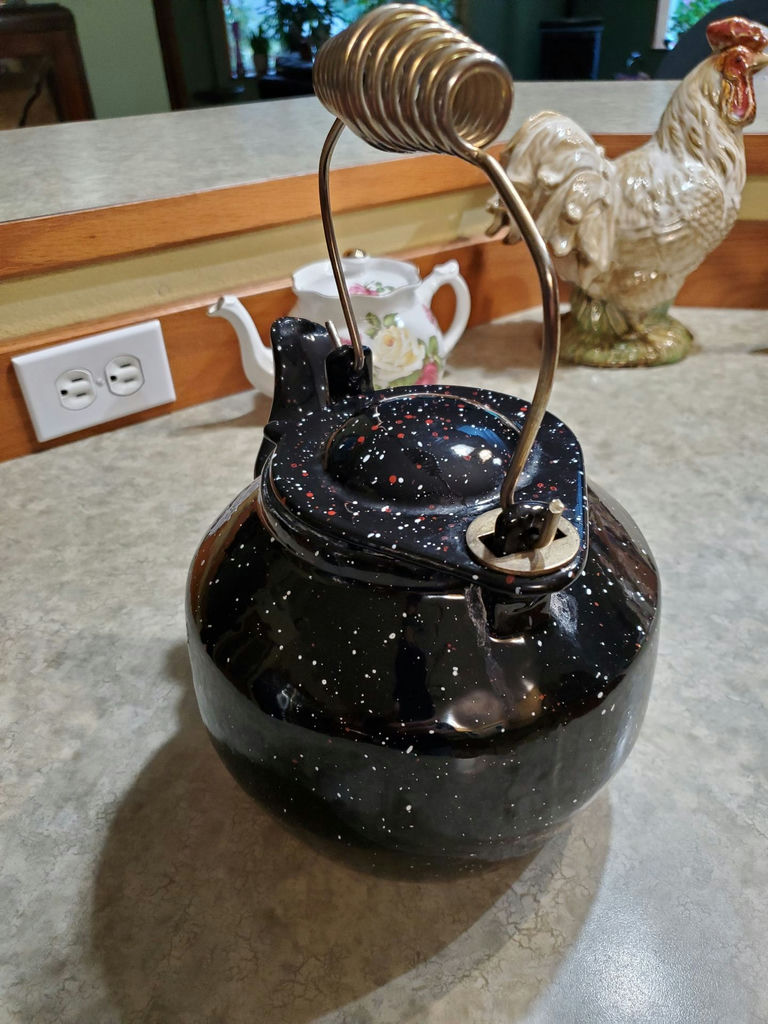 Enamel Tea Kettle. - image 4 of 5