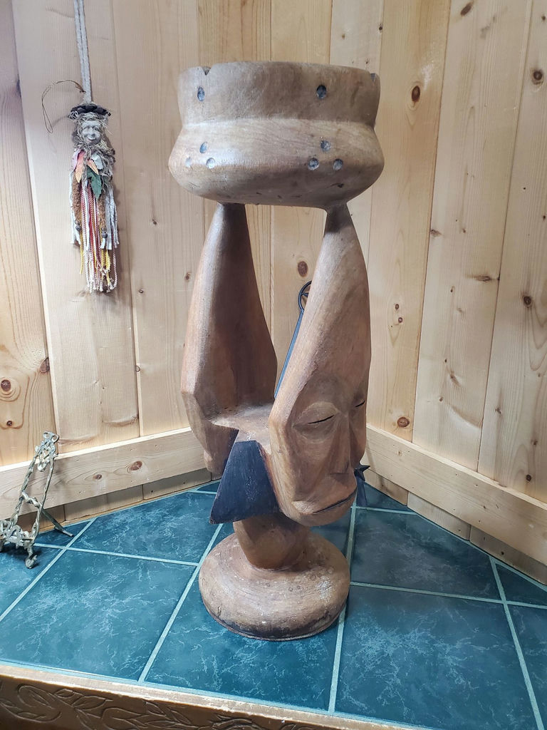African Floor Ashtray - image 3 of 10