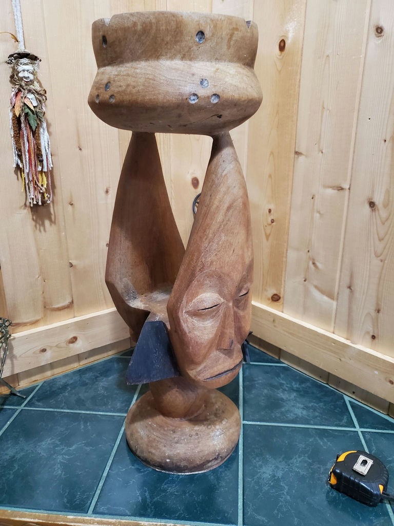 African Floor Ashtray - image 10 of 10