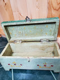 Small Antique Painted Wooden Box - thumbnail 7 of 9