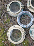 Six Bronze Antique Porthole Windows. - thumbnail 2 of 9