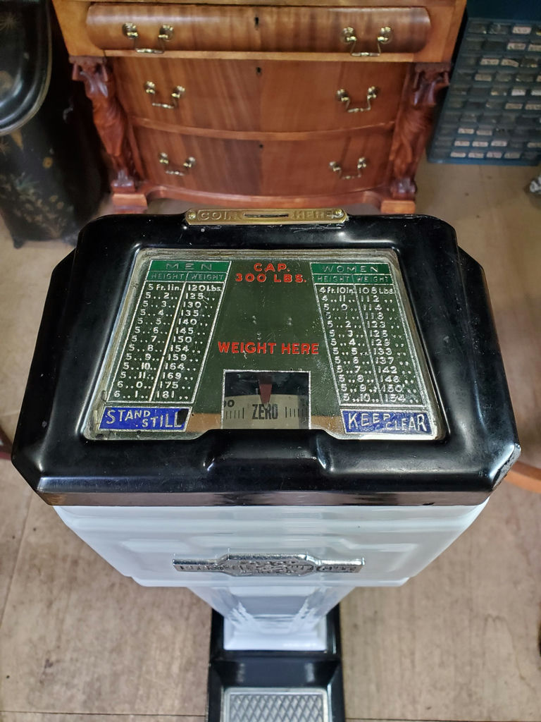 Vintage Rock-Ola Pedestal Weight Scale - image 2 of 7