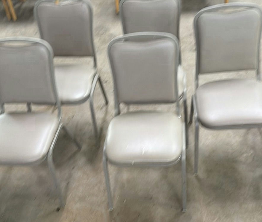 Set of Padded Metal Chairs - image 1 of 5