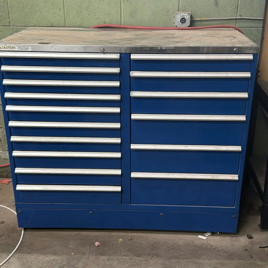 Blue Tool Storage Cabinet With Drawers - image 1 of 7