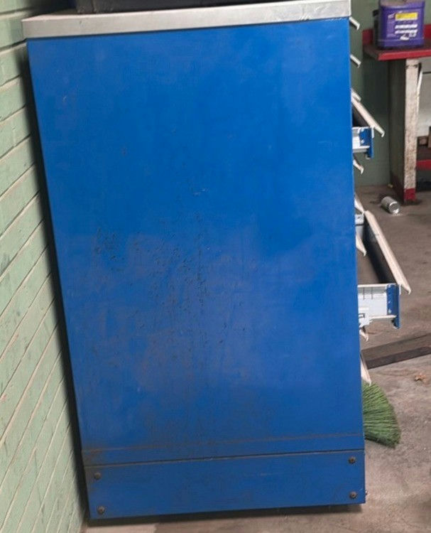 Shure Blue Tool Storage Cabinet With Plastic Bins - image 2 of 5