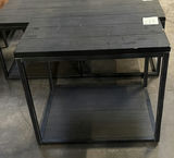 Set of Black Wood and Metal Side Tables - thumbnail 2 of 8