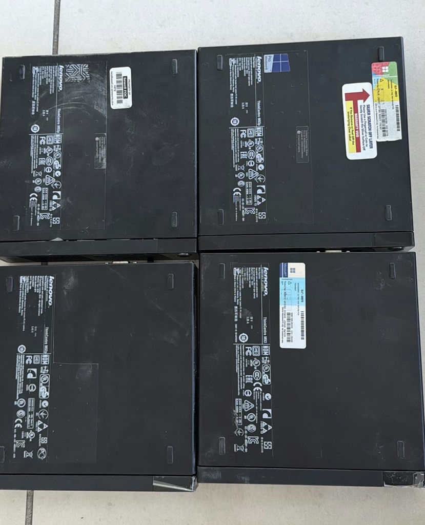 Four Lenovo ThinkCentre Mini Desktop Computers - image 1 of 5