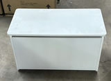 Wooden Writing Desk and White Storage Bench - thumbnail 2 of 8