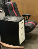 Gaming Chair, Rolling Drawer Cabinet, and Adjustable Stand - thumbnail 3 of 5