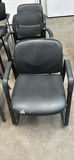 Set of Six Black Office Guest Chairs - thumbnail 3 of 7