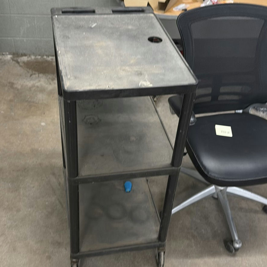 Two Office Chairs and Rolling Utility Cart - image 4 of 4