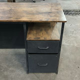 Wooden Desk Table with Built-In Power Outlets and USB Ports - thumbnail 10 of 16