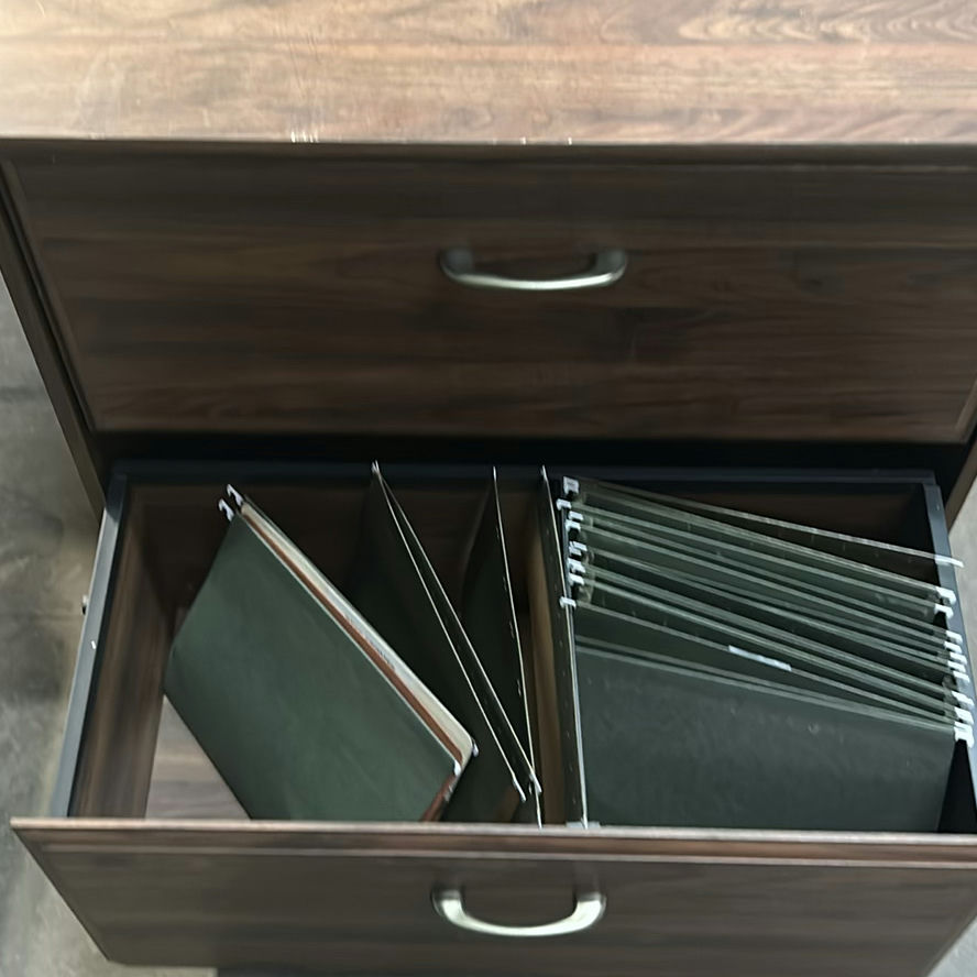 Two-Drawer Woodgrain Filing Cabinet - image 2 of 5