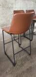 Set of Three Brown Bar Stools - thumbnail 5 of 5
