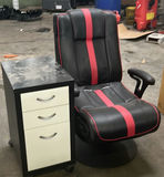 Gaming Chair, Rolling Drawer Cabinet, and Adjustable Stand - thumbnail 1 of 5
