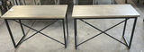 Pair of Woodgrain Top Tables - thumbnail 1 of 10