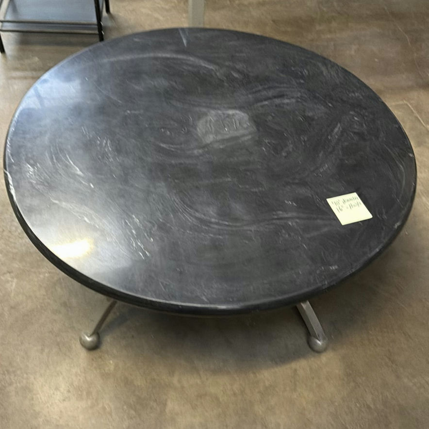 Round Black Coffee Table - image 6 of 6