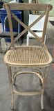 Wooden Bar Stool and Red Armchair - thumbnail 2 of 9