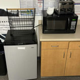 Haier Mini Refrigerator, Hamilton Beach Microwave, and Four-Slice Toaster - thumbnail 1 of 7