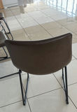 Set of Four Brown Upholstered Dining Chairs - thumbnail 3 of 5