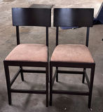 Pair of Upholstered Bar Stools - thumbnail 1 of 8