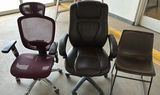 Three Office Chairs - thumbnail 1 of 6