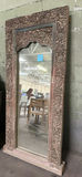 Large Carved Wooden Framed Mirror - thumbnail 1 of 6