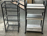 Two Rolling Storage Shelves With Drawer - thumbnail 1 of 7