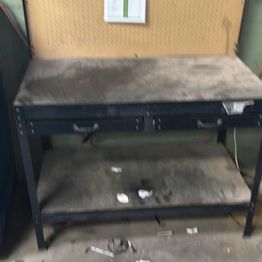 Metal Workbench with Pegboard and Drawers - image 6 of 6