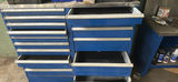 Shure Blue Tool Storage Cabinet With Plastic Bins - thumbnail 1 of 5