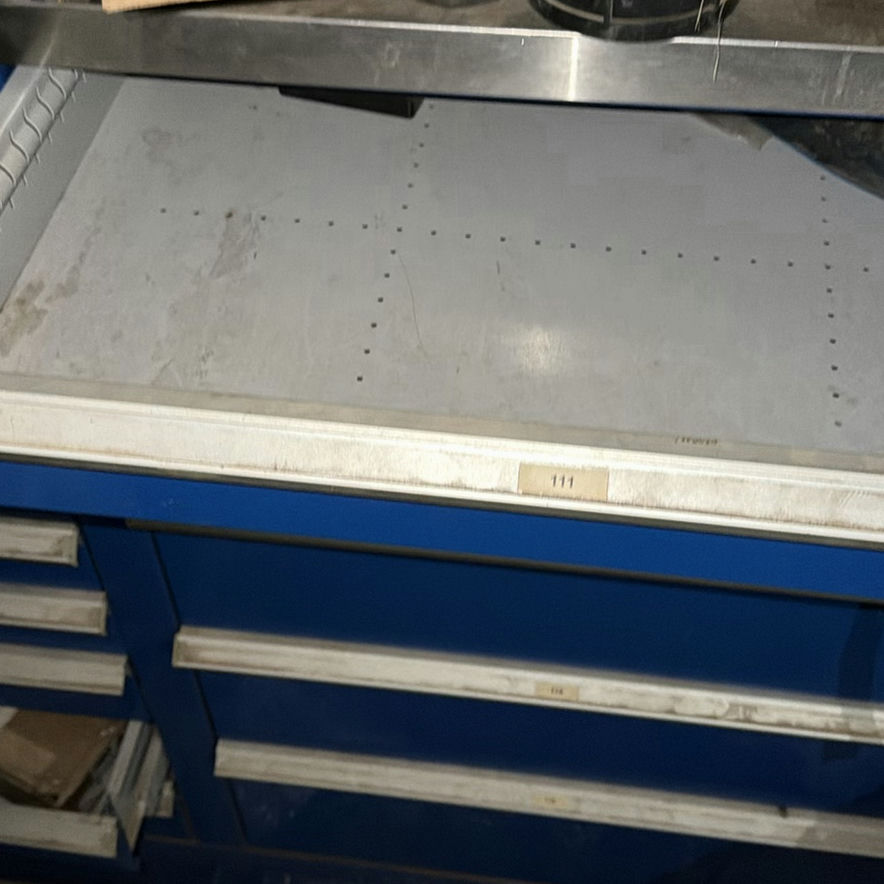 Blue Metal Multi-Drawer Storage Cabinet - image 2 of 4