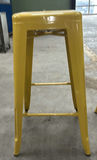 Pair of Yellow Metal Bar Stools - thumbnail 2 of 6
