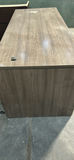 Woodgrain Office Desk with Three-Drawer Pedestal - thumbnail 1 of 5