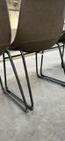 Set of Four Brown Upholstered Dining Chairs - thumbnail 4 of 5