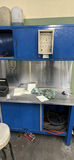 Industrial Metal Workbench with Overhead Cabinets and Stool - thumbnail 3 of 5