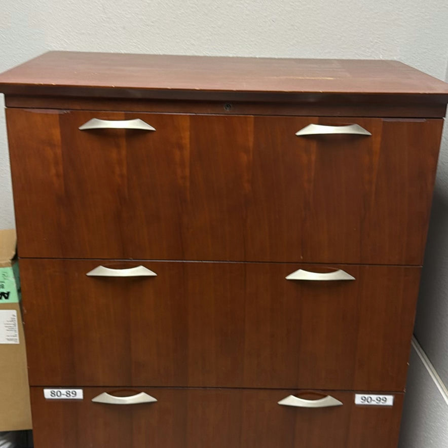Wood Finish Four-Drawer Filing Cabinet - image 2 of 4