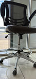 Set of Five Black Rolling Office Chairs - thumbnail 5 of 5