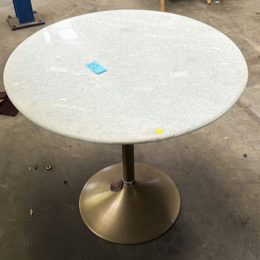 Round Marble Top Pedestal Table - image 1 of 5